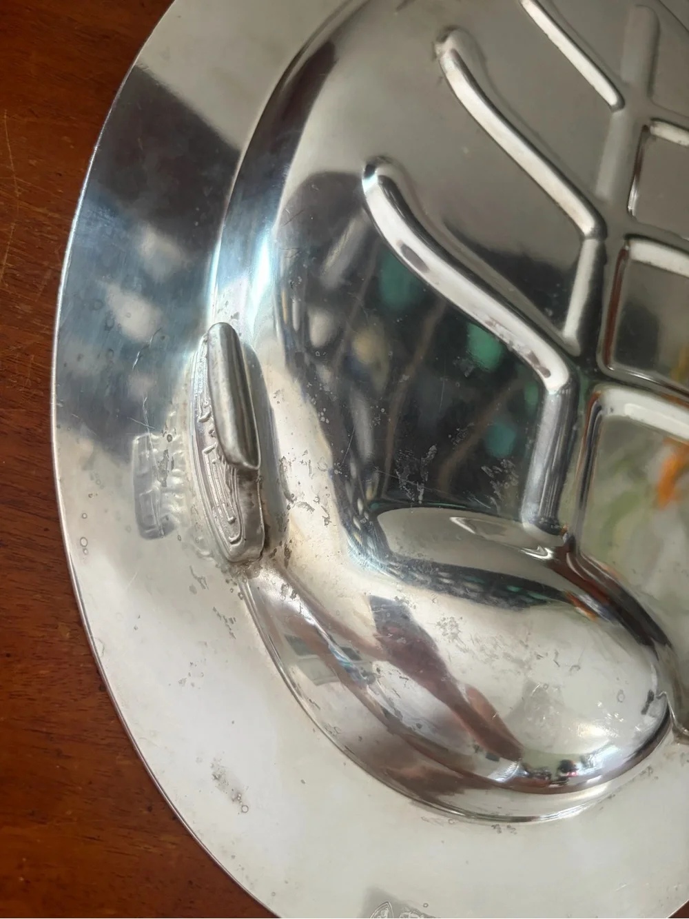 Vintage Friedman silver CO 2100 tree & well meat silverplate platter 1920-30’s